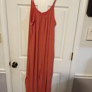 NWT Zenana Peach Sleeveless Jumper Tee - Size XL - Soft & Flowy Fit